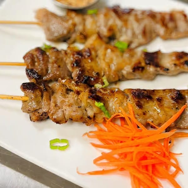 Thai Grilled Pork on a Stick (Moo Ping).