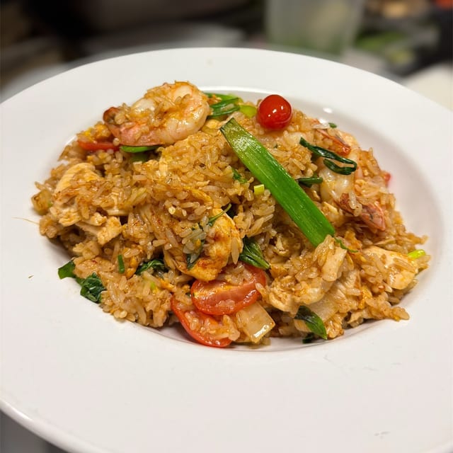 Spicy Basil Fried Rice.