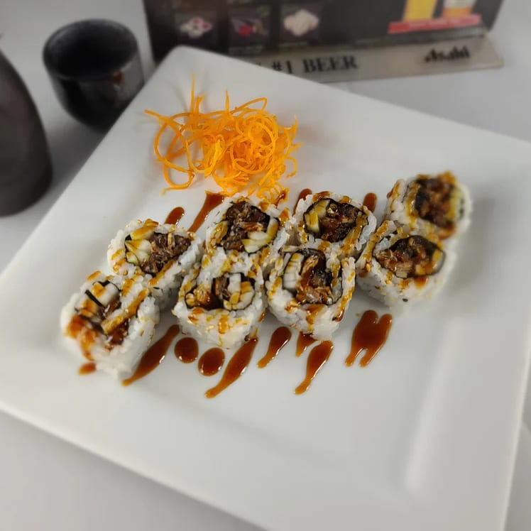 Salmon Skin Hand Roll or Roll.