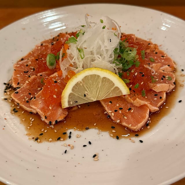 Salmon Tataki.