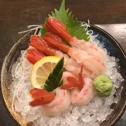 Sa Amaebi Sashimi.