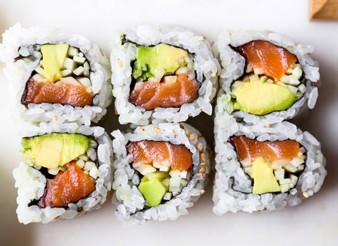 Salmon California Roll.