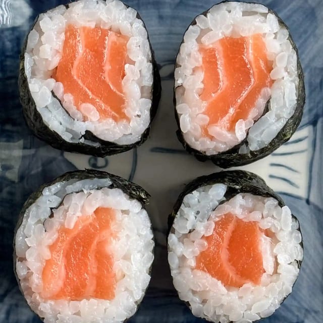 Salmon Hand Roll or Roll.